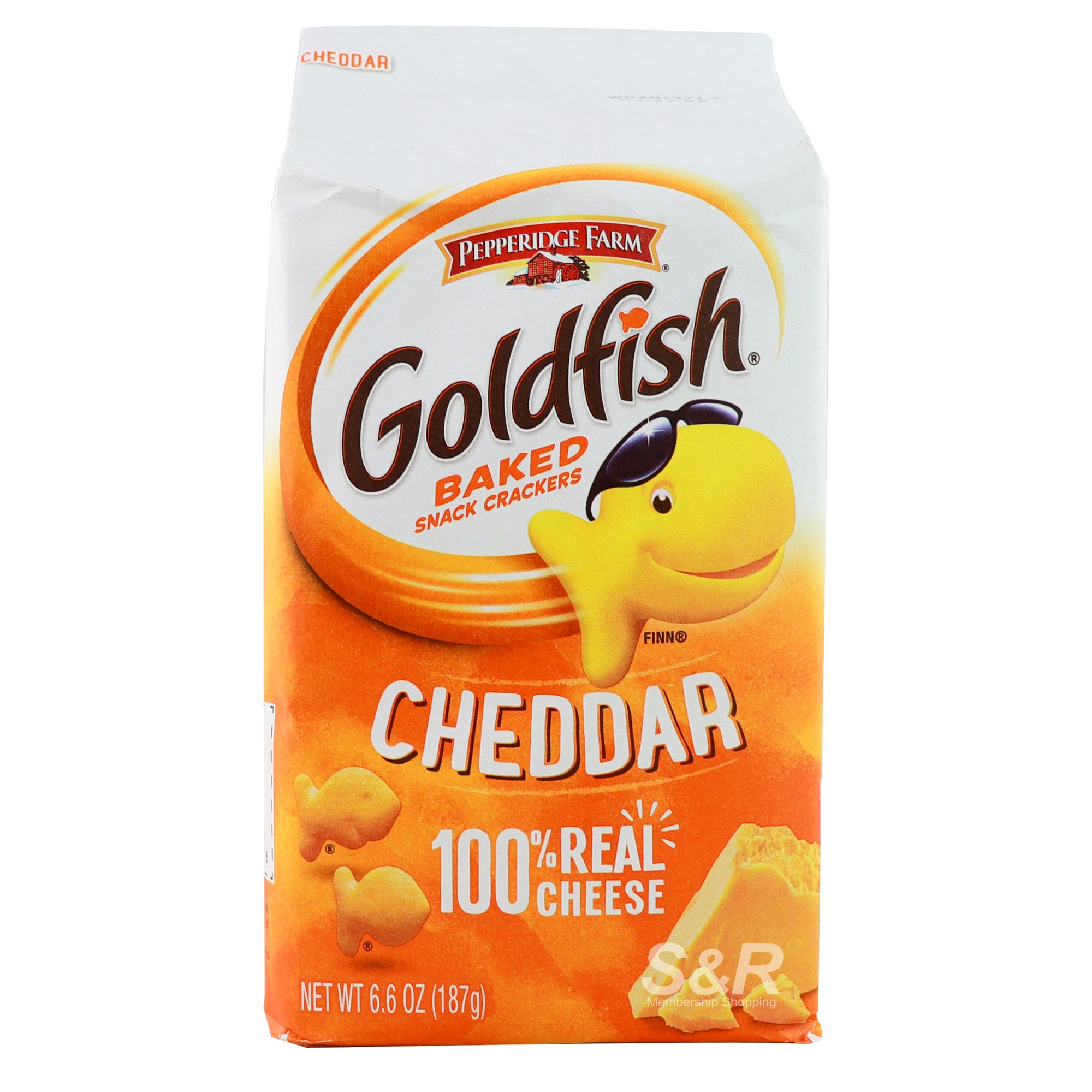 Pepperidge Farm Goldfish Baked Snack Crackers Cheddar 187g